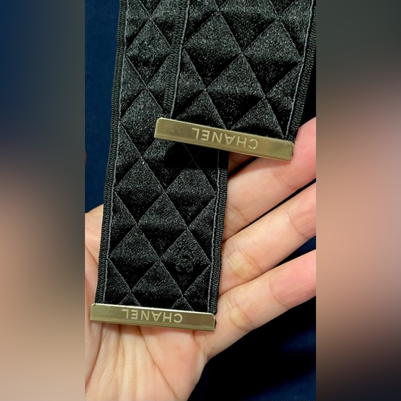 Chanel Quilted Belt Wide Leg Jeans Pants 34 - Picture 4 of 10